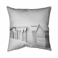 Fondo 20 x 20 in. Beach Cabins-Double Sided Print Indoor Pillow FO2793031